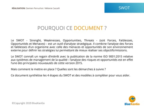 [GUIDE] Les 4 étapes du SWOT et sa matrice à télécharger - by BlueKanGo-2