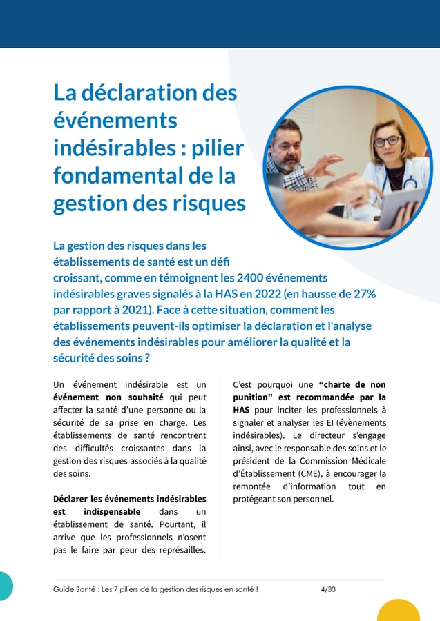 Gestion des Risques en Santé : Les 7 piliers du management (Guide PDF ...